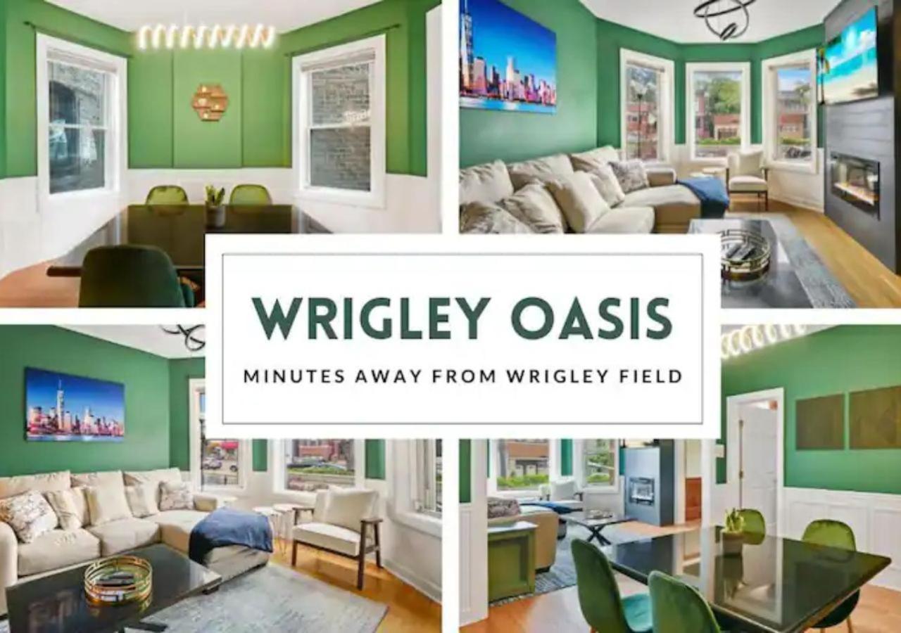 2 Bed Apt W/ Office, Free Parking, Near Wrigley Chicago Exterior foto