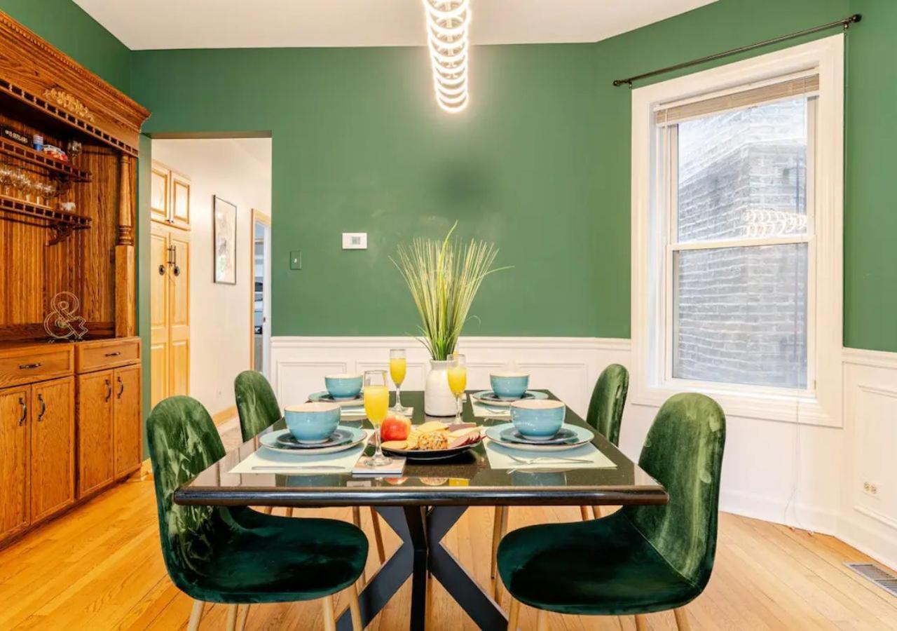 2 Bed Apt W/ Office, Free Parking, Near Wrigley Chicago Exterior foto